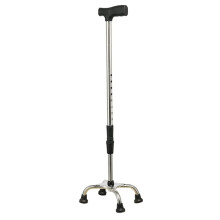 Adjustable Walking Cane with Extra Stable 4Tube Base and Ergonomic Handle for Elderly