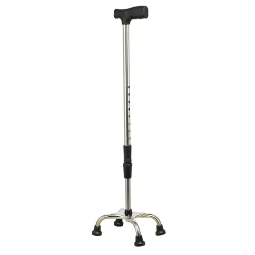 Adjustable Walking Cane with Extra Stable 4Tube Base and Ergonomic Handle for Elderly