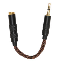 Hoofdtelefoonadapter gebalanceerde audio-converter 4,4 mm naar 3,5 mm met vergulde stekker voor HIFI-geluidskwaliteit, signaalverliesvrij, universele