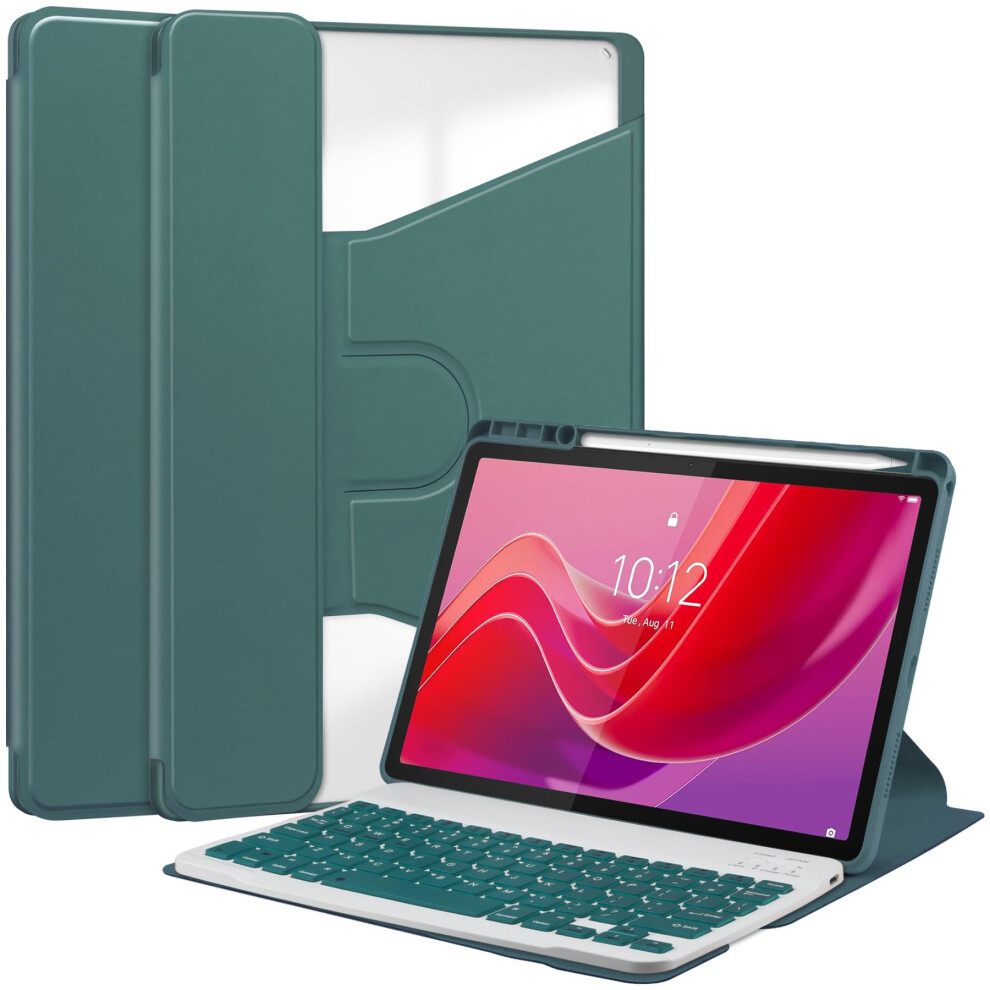 Keyboard Case For Pad 3 Pro 12.1 Inch 2024 Detachable Bluetooth Keyboard Magnetic Tablet Stand Cover Green 9382693476654