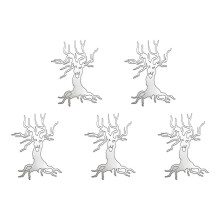 (JH060304) 5 Pcs Halloween Die Cuts Ghosted Cutting Dies Embossings Stencils Metal Template Molds for Scrapbooking Decorations
