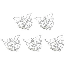 (JH060306) 5 Pcs Halloween Die Cuts Ghosted Cutting Dies Embossings Stencils Metal Template Molds for Scrapbooking Decorations