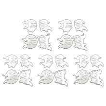 (JH060301) 5 Pcs Halloween Die Cuts Ghosted Cutting Dies Embossings Stencils Metal Template Molds for Scrapbooking Decorations
