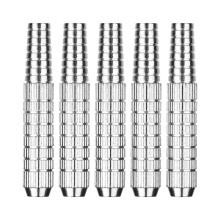 (Silver) 5Pcs 13g Dart Replace Barrels Replacement Barrels Set for Soft and Steel Tip Dart Metal Dart Replacement Shafts Grip  Silver