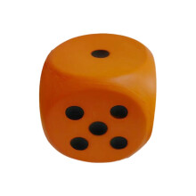 (Orange) 15cm Soft Sponge Dices For Family Game School Game Educational Dices Toy Indoor Outdoor Foam Dices with Rounded Edges  Yellow