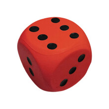 (Red) 15cm Soft Sponge Dices For Family Game School Game Educational Dices Toy Indoor Outdoor Foam Dices with Rounded Edges  Yellow
