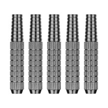 (Black) 5Pcs 13g Dart Replace Barrels Replacement Barrels Set for Soft and Steel Tip Dart Metal Dart Replacement Shafts Grip  Silver