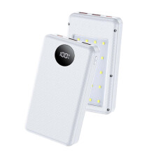 (White) Portable 6x18650 Battery Storage Box DIY Power Box with Quickly Charge and MultiProtection Features No Batteries  White