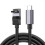 (2m) USB C to USB C 3.2 Gen2 Cable 10Gbps Data Sync 100W Fast Charging 90 Degree for Switches and More 1