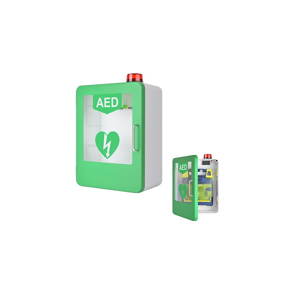 Emergency WallMounted AED Cabinet With Alarm And Adjustable Partition For Quick First Aid Access