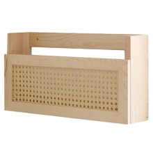Wall Mounted Magazine Rack Rustic Wooden Mail Organizer Large Capacity for Home Office Decor