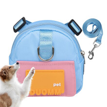 Dog Saddle Bag, Dog Saddle Backpack, SelfSupporting Pouch, Blue 21 cm L x 18 cm W x 6 cm H