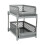 Bathroom & Kitchen Storage Organizer 2Tier Unit With Sliding Drawers Grey Compact SpaceSaving Organizer 1