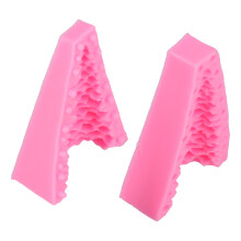2 pièces moules en silicone 3D arbre de Noël rose