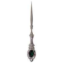 (silver) Vintage Sewing Awl For Enthusiasts And Professional Tailors Stainless Steel Sewing Awl for Leather Stitching Shoe Repair  silver
