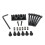 Electric Guitar String Locking Nut Replacement 6-String Headless Electric Guitar Locking Nuts with Wrench & Screw 1