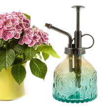 Glass Plant Mister 200ml Vintage Style Spray Bottle with Bronze Pump for Indoor Plants and Flowers