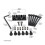 Electric Guitar String Locking Nut Replacement 6-String Headless Electric Guitar Locking Nuts with Wrench & Screw 3