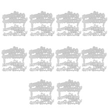 (DC3510) 10Pcs Flower Leaf Cutting Dies Hollow out Animal Dinosaur Die Cut Embossing Stencils for Card Making Scrapbooking Album Multicolor