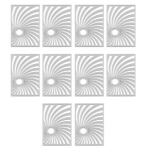 (DC3507) 10Pcs Flower Leaf Cutting Dies Hollow out Animal Dinosaur Die Cut Embossing Stencils for Card Making Scrapbooking Album Multicolor