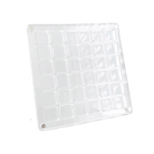 (Square 36 cells) Decorative Storage Box Transparent Acrylic seashells Display Case 36/64/100 Grids Seashells Holder Clear Jewelry Case Multicolor
