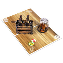 Pop Up Greeting Card with 3D Beer Bottle Design for Father's Day Birthday Anniversary Celebrations