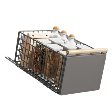 Space Saving Slide Out Sink Shelf Waterproof Multi Layer Storage 10kg Capacity For Pantries And Bathrooms Grey