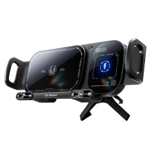 (Black) 15W Wireless Car Holder Universal Car Phone Holder with 15W Wireless Charging for Navigation