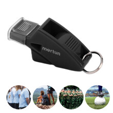 Basketball Whistle Plastic Outdoor Black with Lanyard Finger Clip Crisp Sound