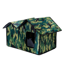 Scratchproof Cat Bed for Indoor Cats Collapsible Cat-Camouflage