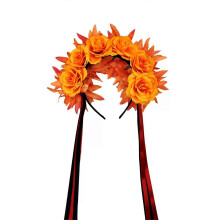 (JS) Easy Wear Festival Hairpiece For Adults And Kids Fashion Costume Hair Accessories Perfect For Parties And Cosplays Event Red