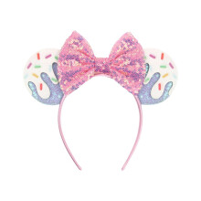 (4) Kid Friendly Sparkling Decorations Hair Accessories Stretchy Adjustable Headwear For Fun Outfits Celebrations Breathable Fabric Multicolor