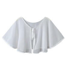 (White) Lightweight Chiffon Cover Wrap With Sun Block For Travel Enthusiasts Sensitive Skin And Daily Wear  White