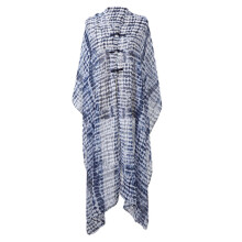 (Plaid blue) Breathable Polyester Sunproof Wrap Convertible To Shawl Or Scarf For Women’s Summer Fashion Accessories  Plaid red