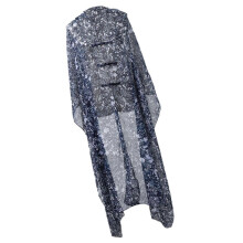 (Floral blue) Breathable Polyester Sunproof Wrap Convertible To Shawl Or Scarf For Women’s Summer Fashion Accessories  Plaid red