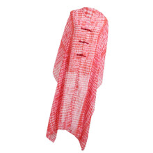 (Plaid red) Breathable Polyester Sunproof Wrap Convertible To Shawl Or Scarf For Women’s Summer Fashion Accessories  Plaid red