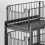 Under Sink Organizer Pull Out Double Shelf Drawer 2Tier Storage For Kitchen Cabinets 26*37*38.5cm Black 5