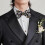 (B) Halloween Themed Gear Chain Bowtie Clasp Polyester Fabric Poker Pattern Party Essential  B 4
