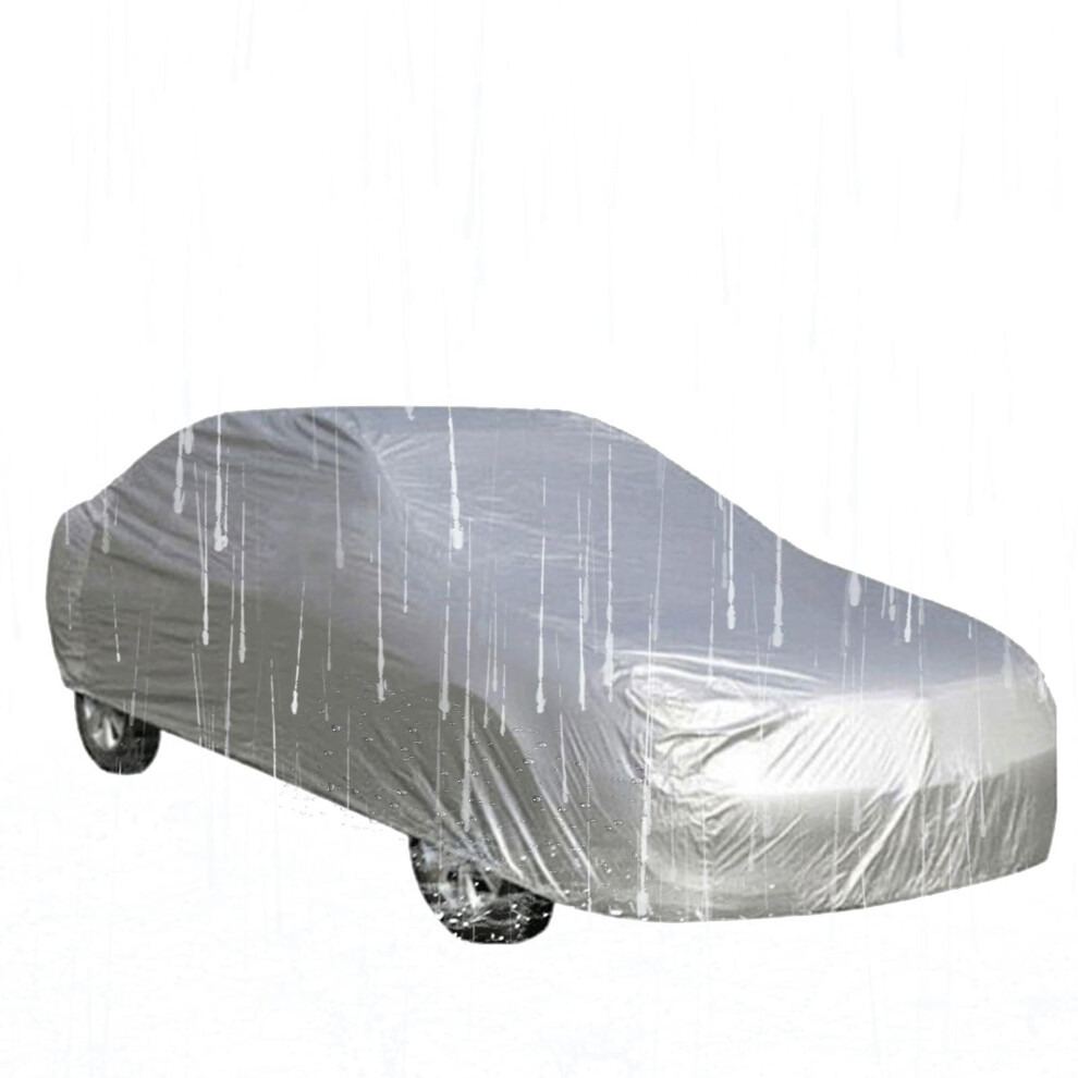 Waterproof Car Cover For Sedan And Suv With Uv Protection, Windproof And Dustproof Design Silver 9347817747249