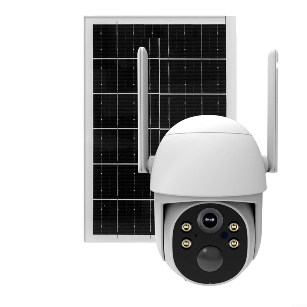 Outdoor Security Camera 7800Mah Solar Powered Ip65 Weatherproof 360 Degree Pan Tilt Twoway Audio Smart Home 9199774150095