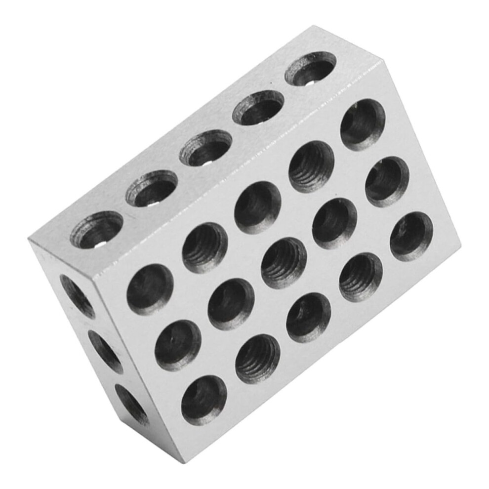 Steel Vise Parallel Pad 123 Metric 23Hole Blocks For Milling Machine Setup 25X50x75mm Hardened Ground 9199774150224