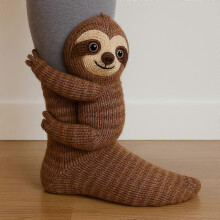 (A) Novelty Cartoon Animal Socks - Christmas Gifts: Cat & Deer Warm Winter Socks for Girls & Women