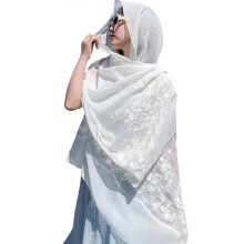 Handcrafts Solid Color Shawl Wrap Traditional Stitching Embroidery Shawl for Festival Weddings Travel Accessories Multicolor