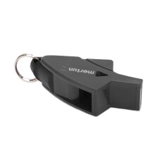 Black Whistle for Sports & Survival - High Quality Portable 2 Clips Included