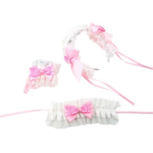 (Sakura Powder) Elegant Trim And Sateen Hairband With Modifiable Flexible Group Comfortable Stretch Plan For Daily Use Parties Sakura Powder