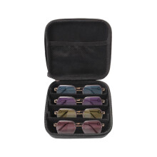 (4 card digits) Shades Case Pouch for Protecting Reading Glasses & Sunglasses Eyeglasses Organizers Protective Bag for Men Women Multicolor