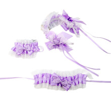 (Light Purple) Elegant Trim And Sateen Hairband With Modifiable Flexible Group Comfortable Stretch Plan For Daily Use Parties Sakura Powder