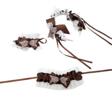 (Coffee) Elegant Trim And Sateen Hairband With Modifiable Flexible Group Comfortable Stretch Plan For Daily Use Parties Sakura Powder