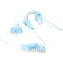 (Blue) Elegant Trim And Sateen Hairband With Modifiable Flexible Group Comfortable Stretch Plan For Daily Use Parties Sakura Powder