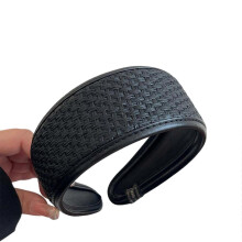 (11) Modern Leather Headwear Wide Brimmed Comfortable Hair Band For Women Lady Daily Fashion Accessory Multicolor